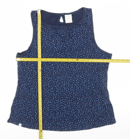 Trespass Womens Blue Polka Dot Sleeveless Tank Top UK 12
