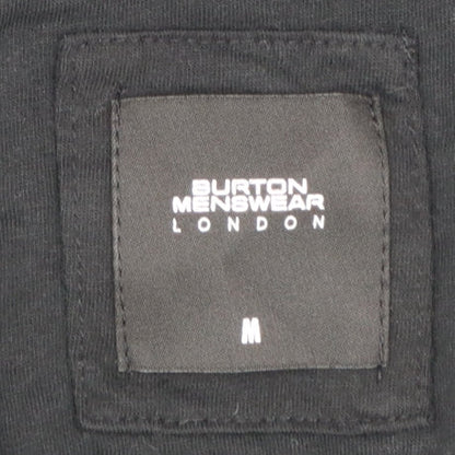 Burton Menswear London Black Polo Shirt Men M Regular Fit Cotton