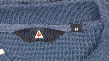 Le Coq Sportif Men's Blue Striped Polo Shirt Size M