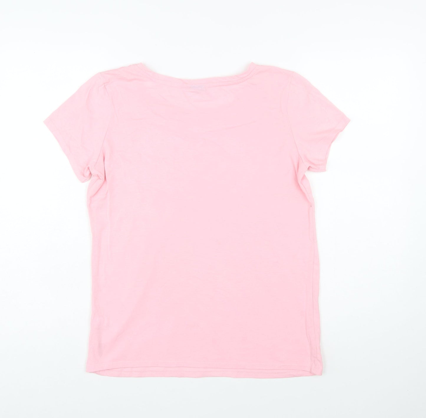 Disney at George Womens Pink Sequin Pocket Mickey T-Shirt Size 10