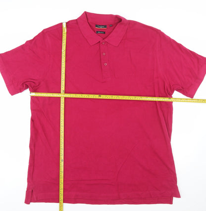 Pierre Cardin Men’s Red 3XL Regular Fit Cotton Polo Shirt