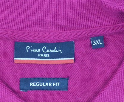 Pierre Cardin Men’s Red 3XL Regular Fit Cotton Polo Shirt