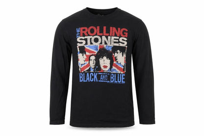 The Rolling Stones Boys Black Long Sleeve Graphic T-Shirt 13-14 Years 164cm