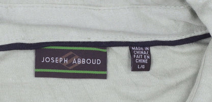 Joseph Abboud Men's Green Cotton Short Sleeve Polo Shirt Size L