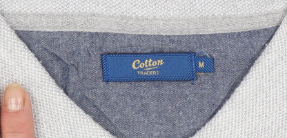 Cotton Traders Men's Multicoloured Striped Polo Shirt Size M