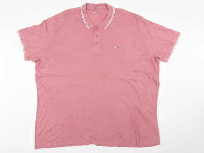 BadRhino Mens Pink 4XL Cotton Polo Shirt Big & Tall