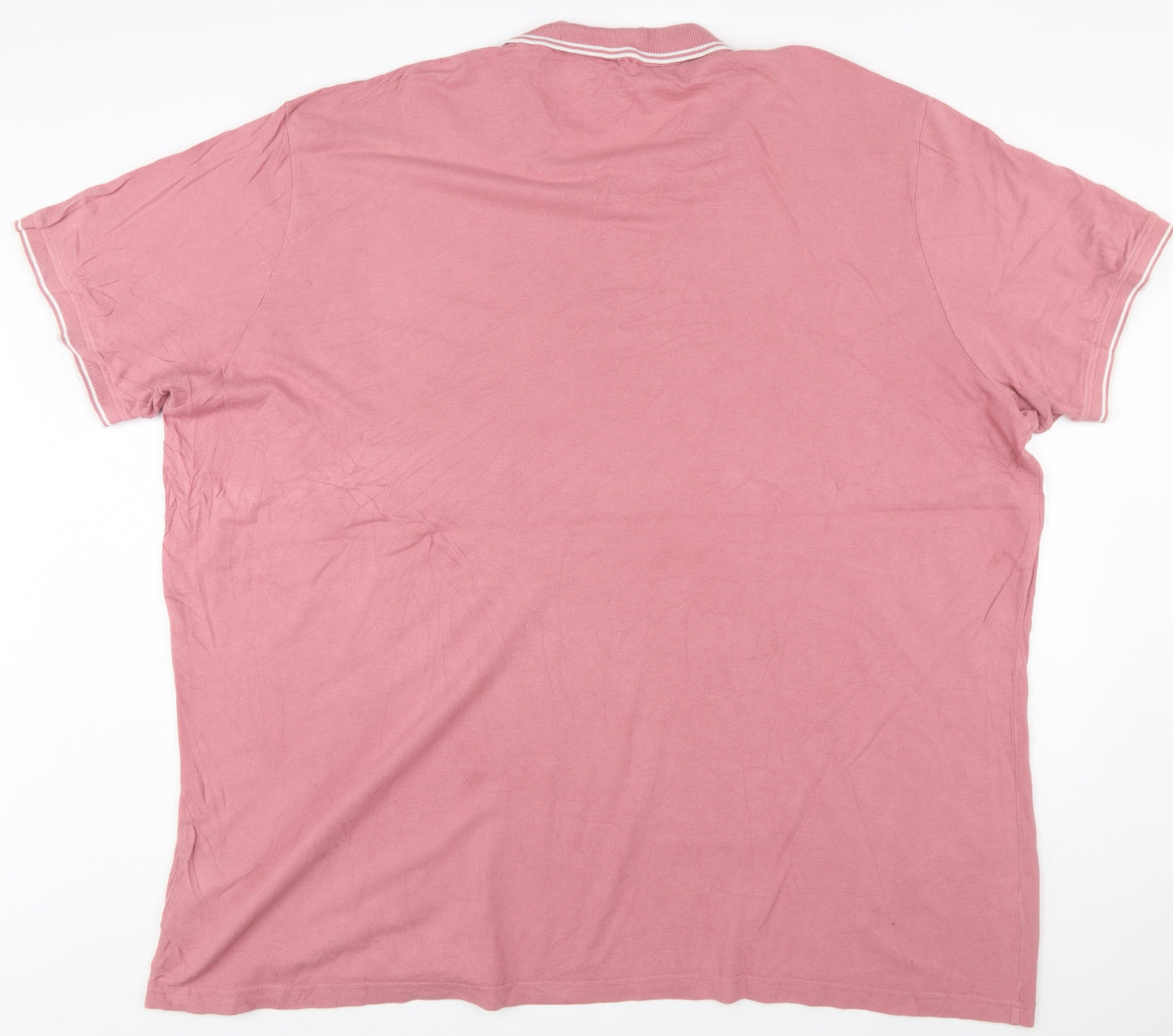 BadRhino Mens Pink 4XL Cotton Polo Shirt Big & Tall