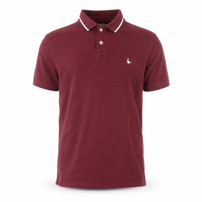 Jack Wills Men's Red Cotton Polo Shirt M Short Sleeve Classic Style
