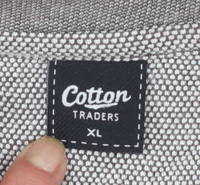 Cotton Traders Men's Hazelnut Brown XL Cotton Polo Shirt