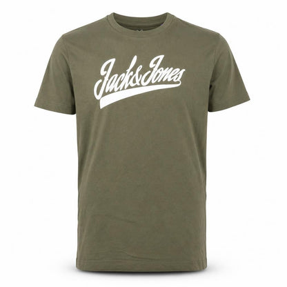 Jack & Jones Boys Green Logo Cotton Regular Fit T-Shirt 12 Years