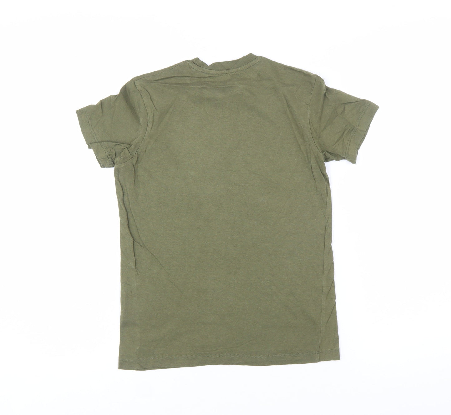 Jack & Jones Boys Green Logo Cotton Regular Fit T-Shirt 12 Years
