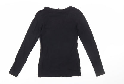 Long Tall Sally Women's Black XS Tall Long Sleeve Basic T-Shirt
