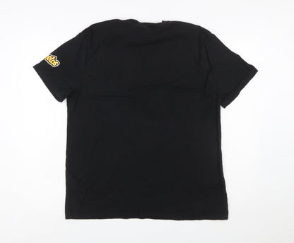 Cheetos Men's Black XL Graphic Short Sleeve T-Shirt Funny 'Cheesy' Slogan