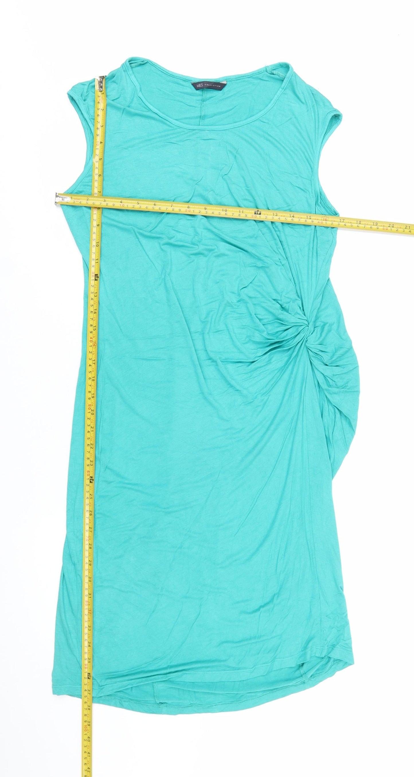 Marks and Spencer Women’s Green Sleeveless Sheath Dress Size 12