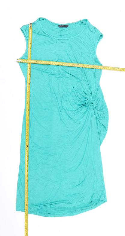 Marks and Spencer Women’s Green Sleeveless Sheath Dress Size 12