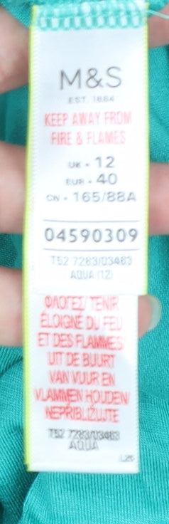 Marks and Spencer Women’s Green Sleeveless Sheath Dress Size 12