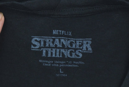 Primark Stranger Things Vecna Black Cotton T-Shirt Men L