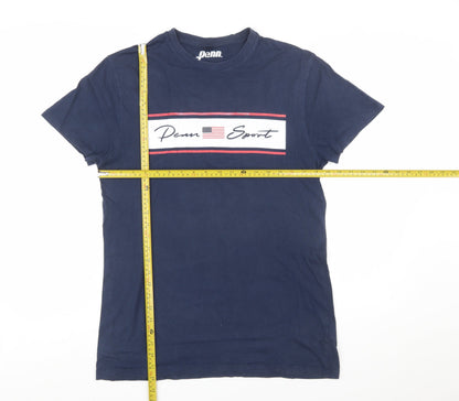 Penn Sport Men's Blue Graphic Crew Neck T-Shirt Size M