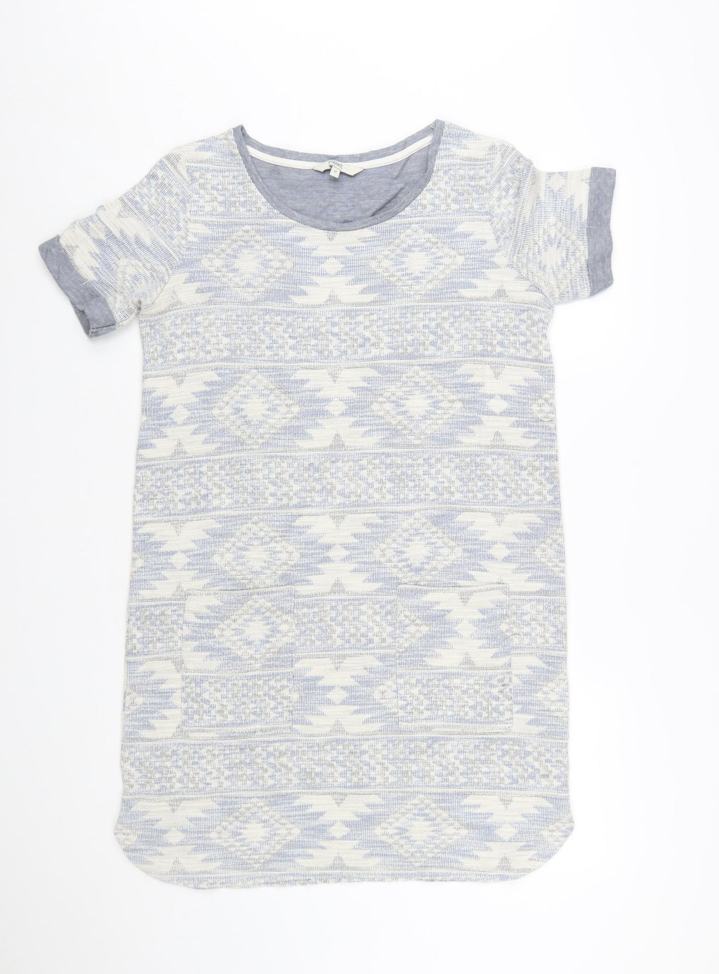 Next Women Grey Aztec Knit T-Shirt Dress Size 12