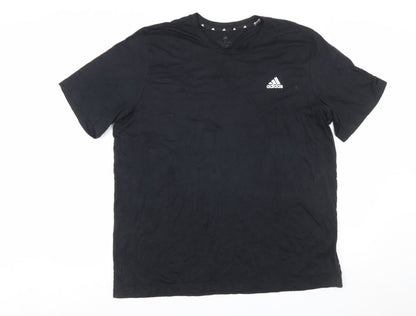 Adidas Men's Black XL Crew Neck Short Sleeve Aeroready T-Shirt