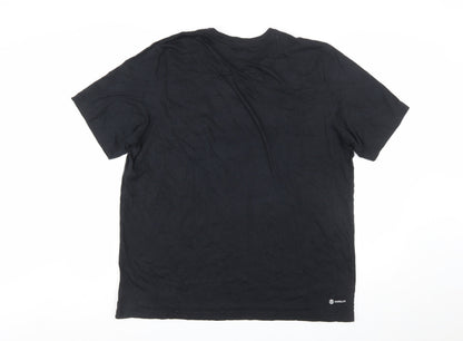Adidas Men's Black XL Crew Neck Short Sleeve Aeroready T-Shirt