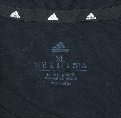 Adidas Men's Black XL Crew Neck Short Sleeve Aeroready T-Shirt