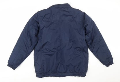 Pierre Cardin Men's Blue XL Puffer Jacket Winter Zip Coat