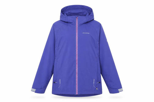 Craghoppers Women Purple Waterproof Hooded Rain Coat UK 12