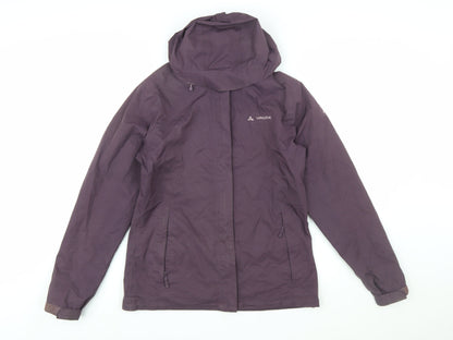 Vaude Women's Purple Waterproof Hooded Outdoor Jacket XS