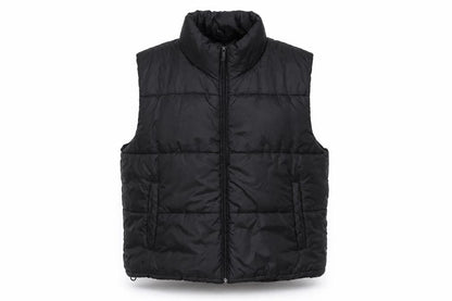 DAILYSZN Women’s Black Puffer Waistcoat M Quilted Lightweight Vest