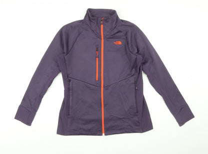 The North Face Womens Purple Full Zip Softshell Jacket Size L