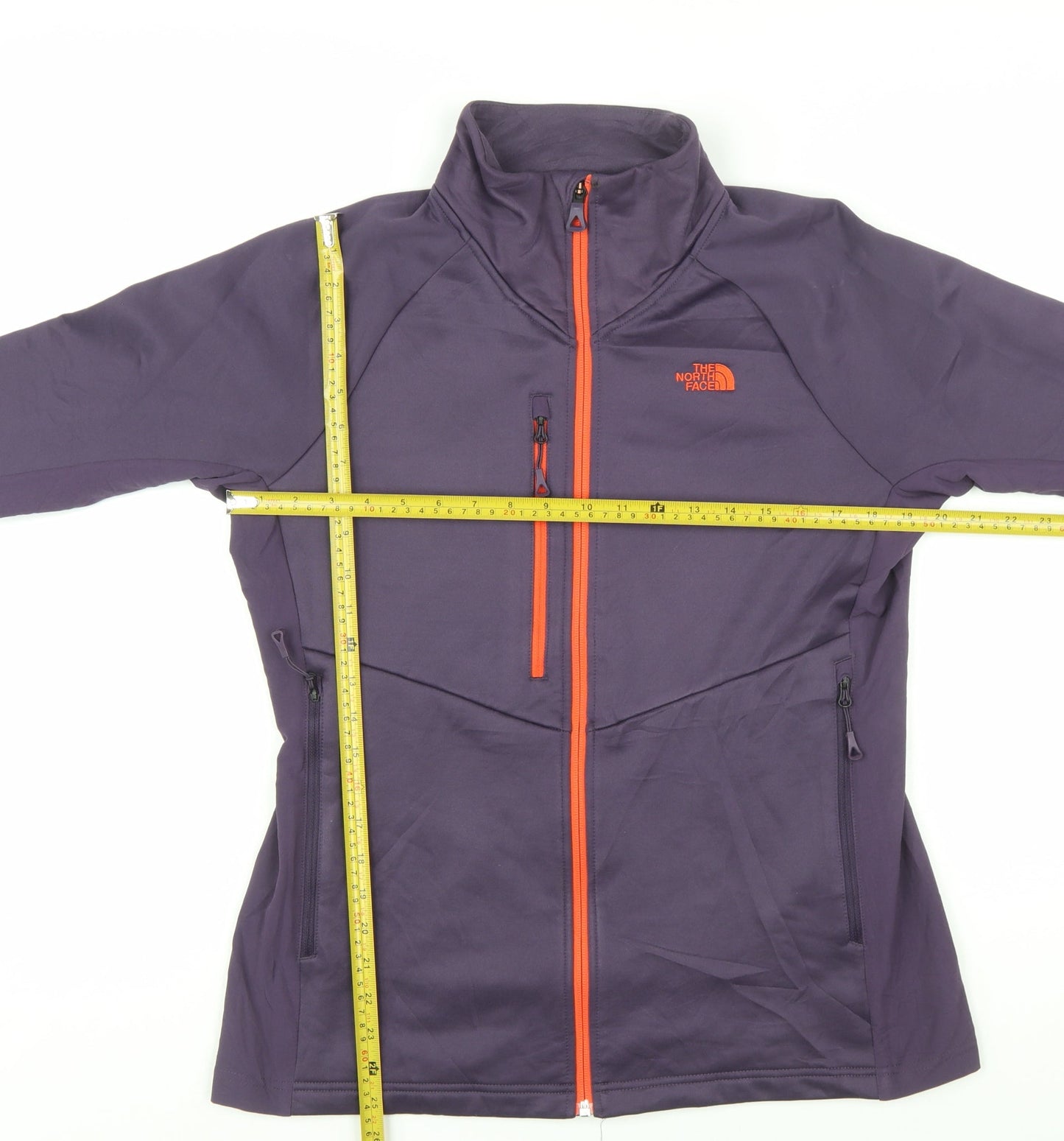 The North Face Womens Purple Full Zip Softshell Jacket Size L