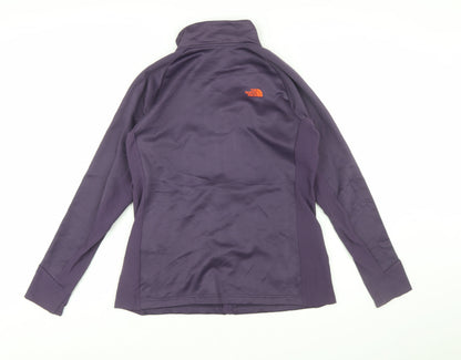 The North Face Womens Purple Full Zip Softshell Jacket Size L