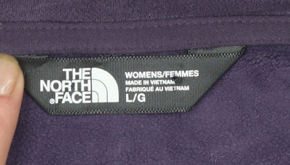 The North Face Womens Purple Full Zip Softshell Jacket Size L