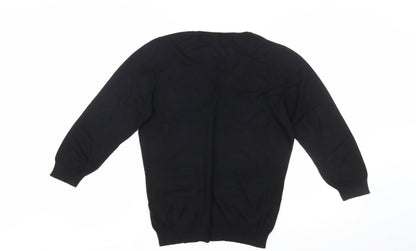 Marks and Spencer Women’s Black V-Neck Knit Jumper Size 14
