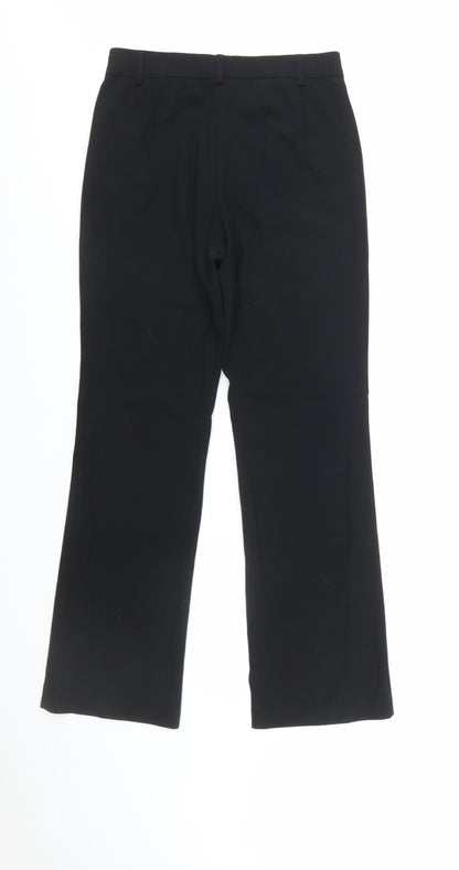 Marks and Spencer Womens Black Size 8 Straight Leg Dress Pants