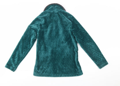 Regatta Women's Green Fleece Zip Jacket Size 12 Outdoor Style