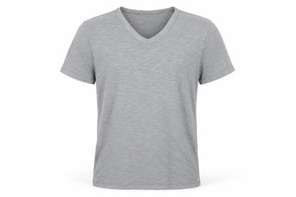 Gap Men's Grey V-Neck Lightweight Cotton T-Shirt Size S
