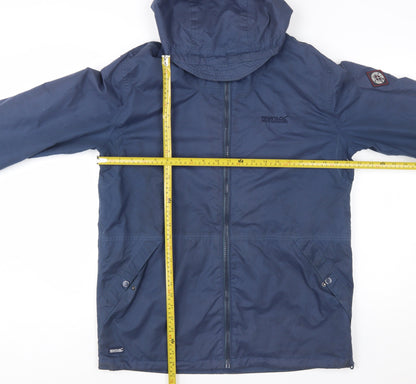 Regatta Men's Blue Waterproof Hooded Jacket M Hiking Outdoor