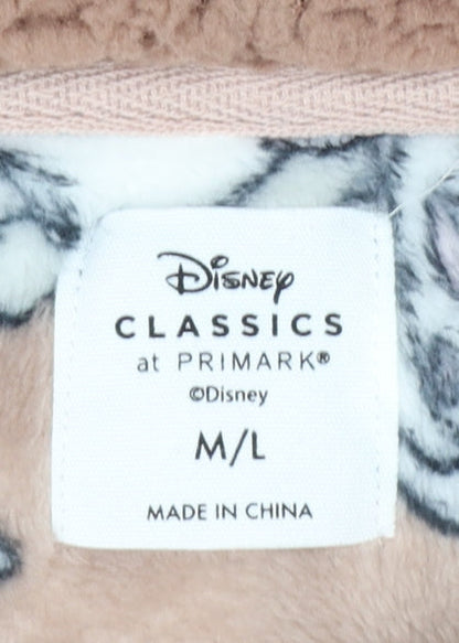 Primark Disney Bambi Women Brown Fleece Hooded Nightwear M/L