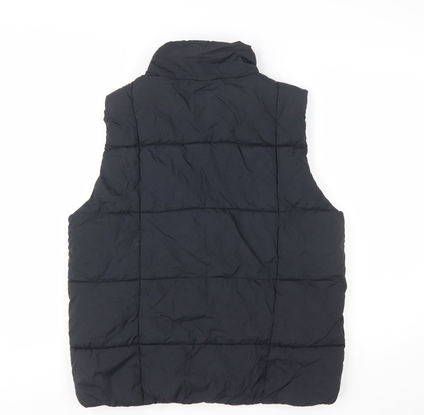 Zara Boys Black 13-14 Years Puffer Waistcoat Quilted Nylon Gilet