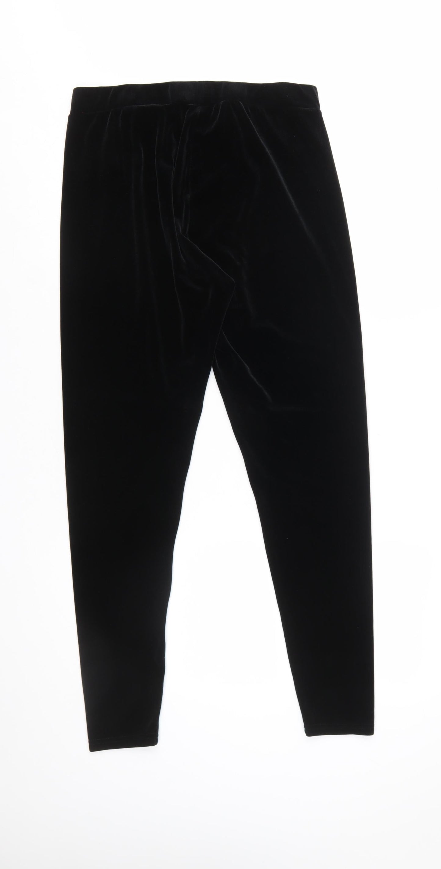 USA Pro Womens Black Size 16 Velvet Ankle Leggings