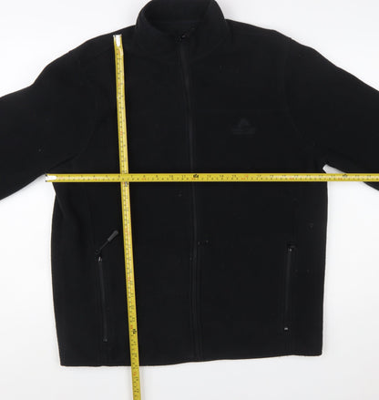 Ozark Trail Men's Black Fleece Full Zip Jacket Size L Outdoor Casual