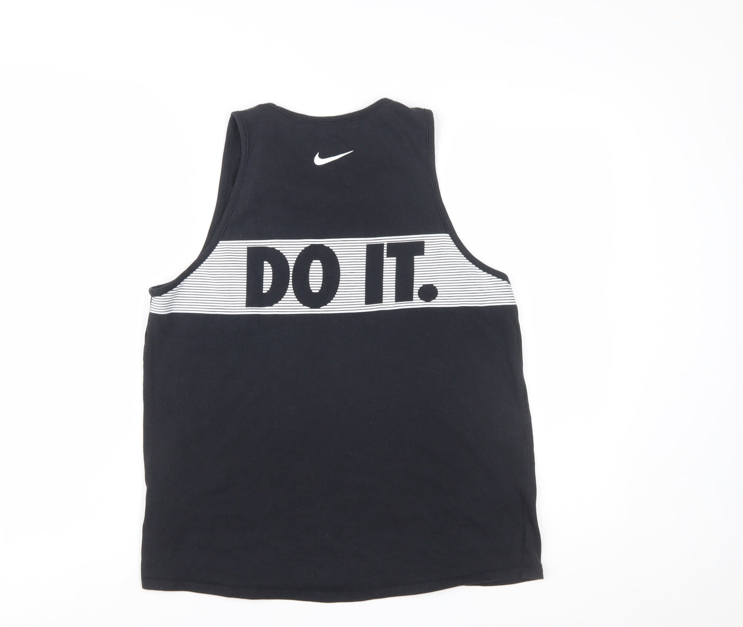 Nike Men's Black Dri-Fit Tank Top M Graphic Sports Vest