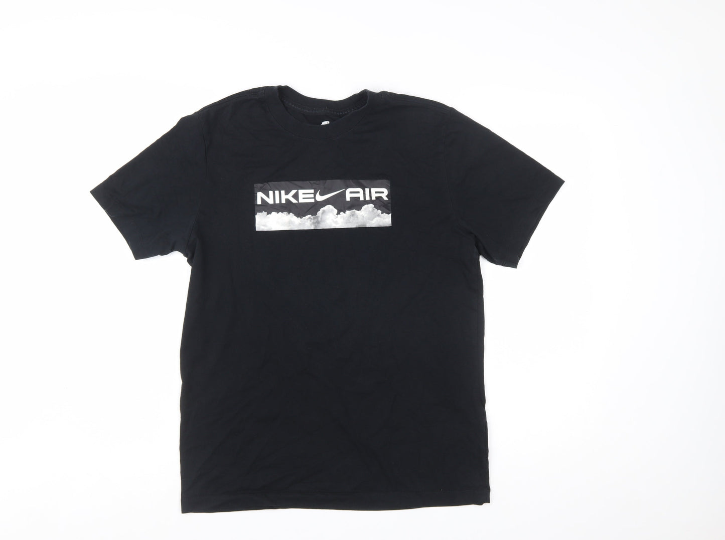 Nike Air Men's Black Graphic Sports T-Shirt Size M Regular Fit