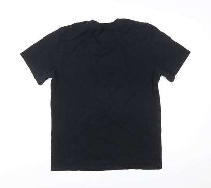 Nike Air Men's Black Graphic Sports T-Shirt Size M Regular Fit