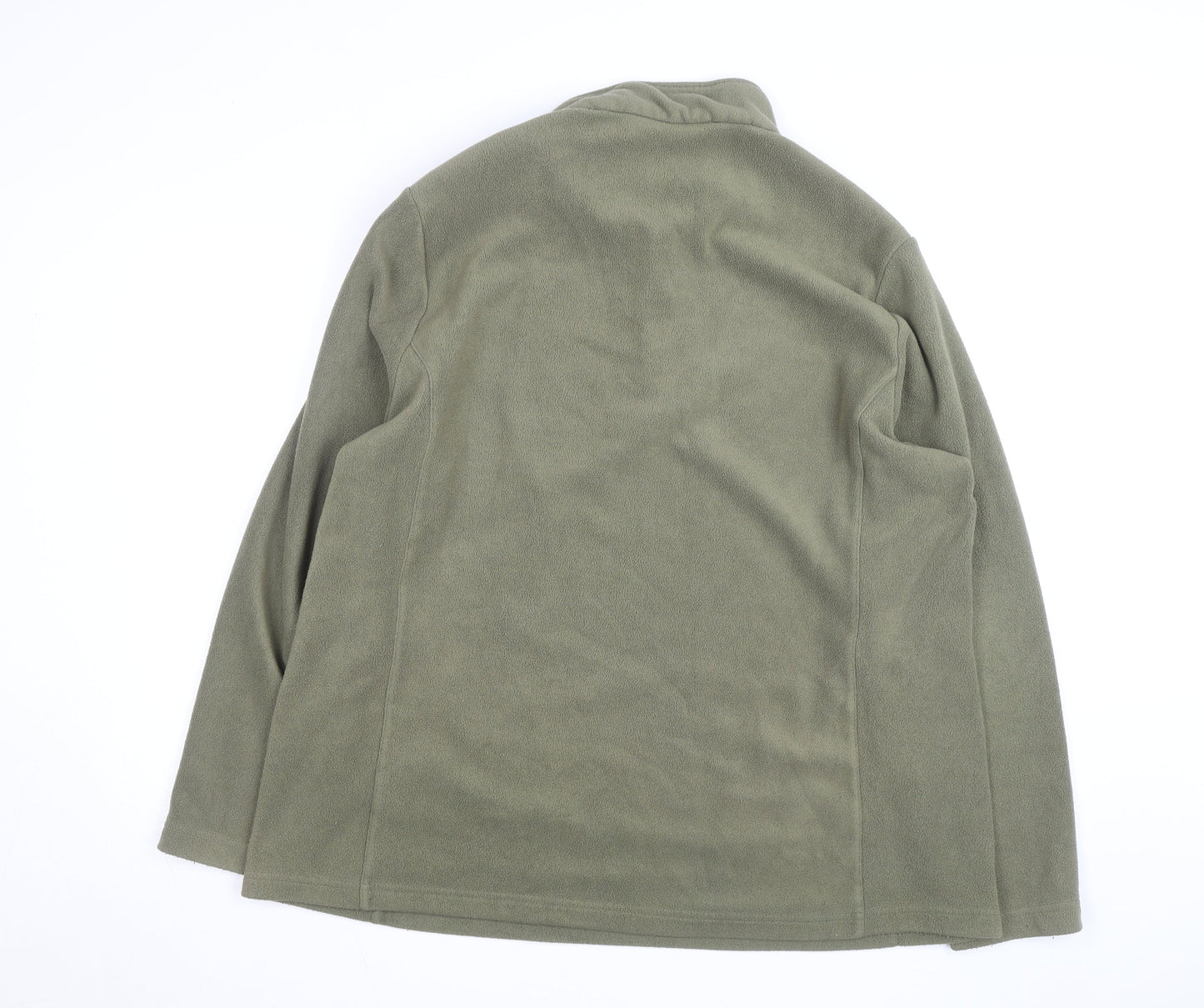 TOG24 Men’s Green Fleece 1/4 Zip Pullover Sweatshirt XL