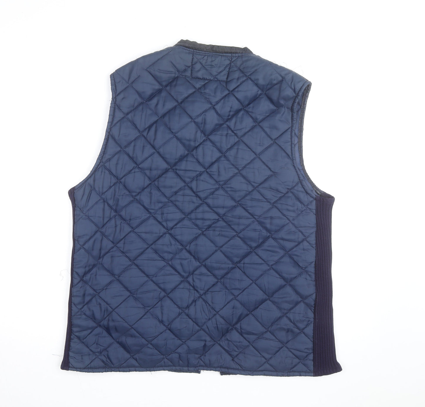 Vintage Leisurewear Men's Blue Quilted Waistcoat Size M