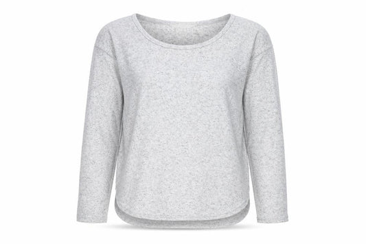 Miss Selfridge Womens Grey Long Sleeve Jersey T-Shirt Size 6