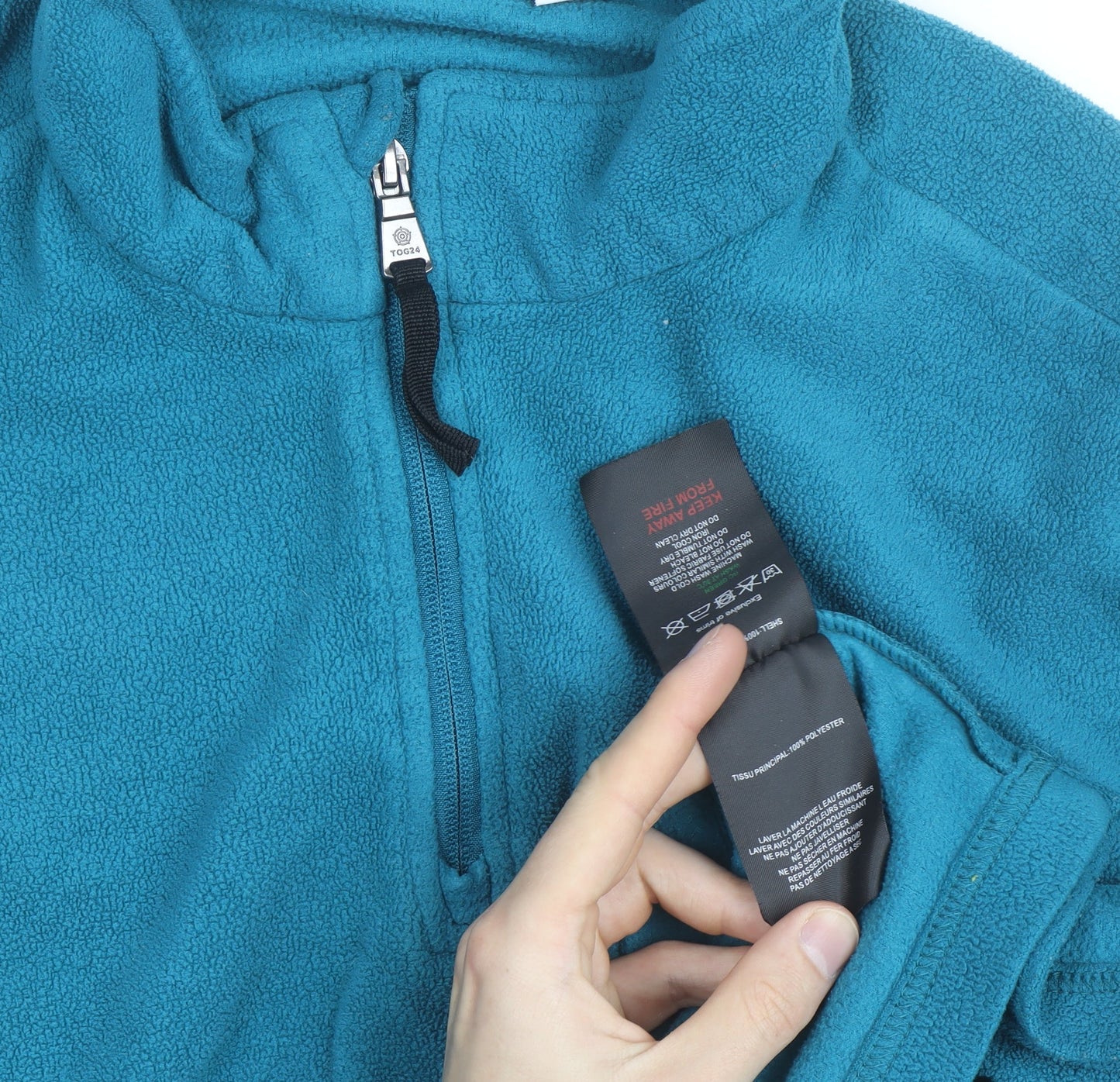 TOG24 Women's Blue 1/4 Zip Fleece Pullover Size 20